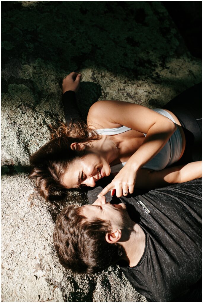 NJ Hiking Engagement Photos by Sydney Madison Creative
