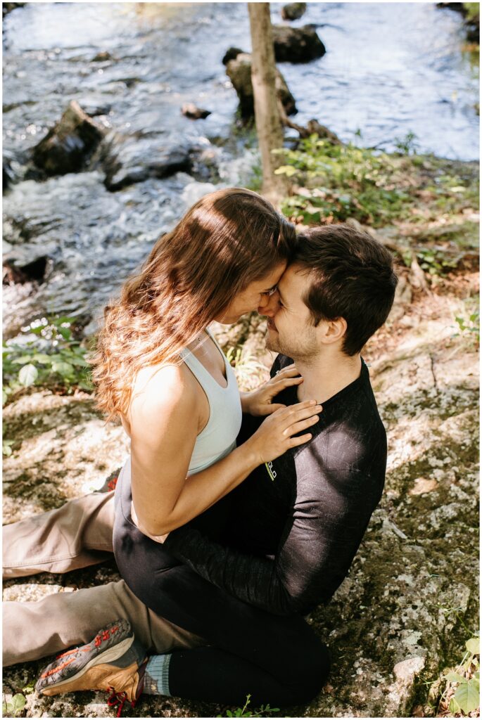 Waywayanda Lake Hiking Engagement Photos by Sydney Madison Creative