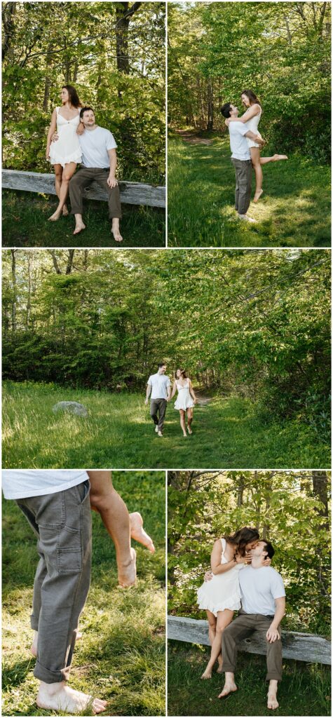 NJ Forest and Meadow Engagement Photos by Sydney Madison Creative