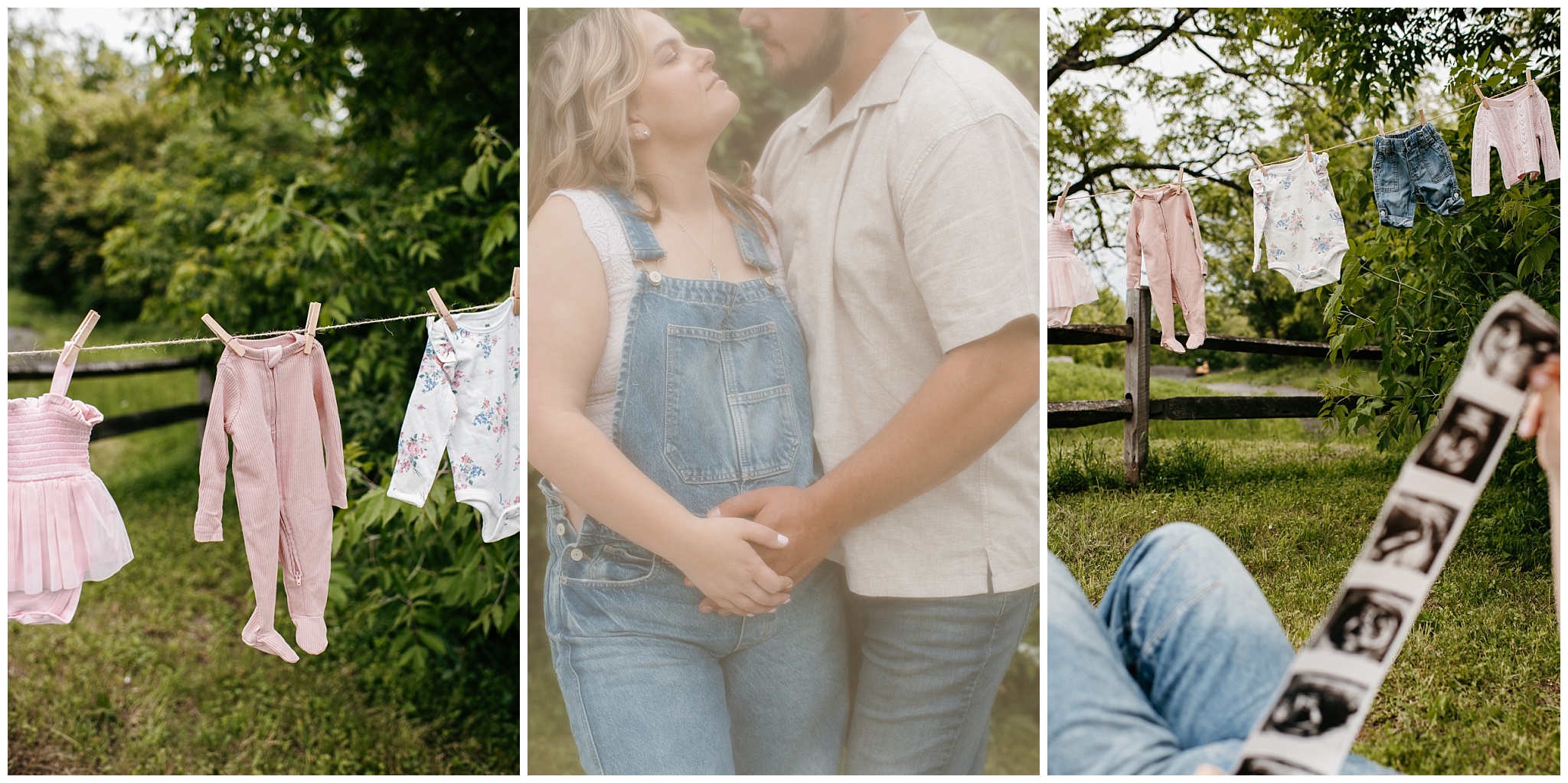 NJ Nostalgic Clothesline Maternity Photoshoot by Sydney Madison Creative
